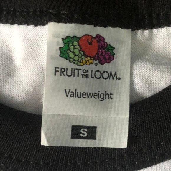 FRUIT OF THE LOOM (Size S) Long Sleeved Baseball Tee - Picture 3 of 4
